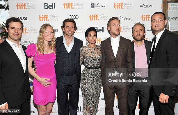 Producers Alex Orlovsky and Lynette Howel, actors Bradley Cooper, Eva Mendes, Ryan Gosling, Writer/Director Derek Cianfrance and producer Jamie...