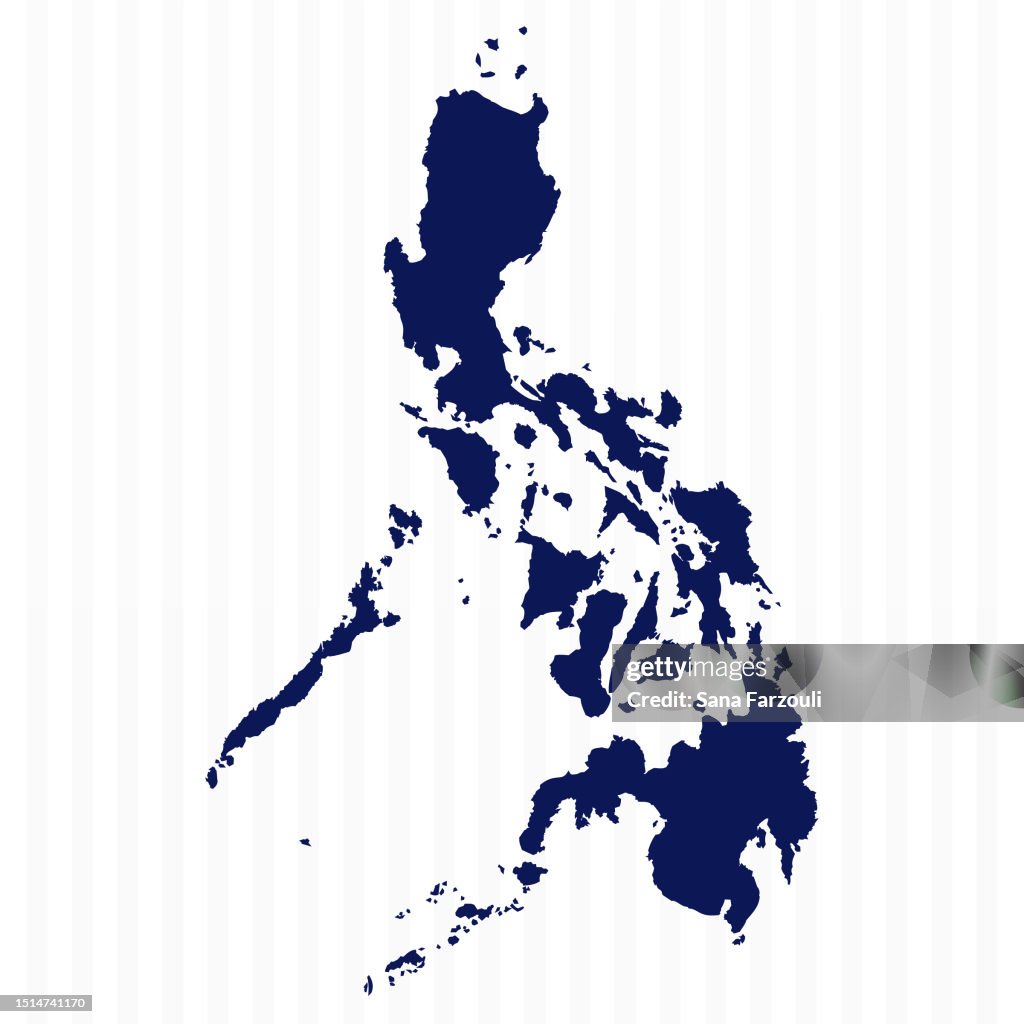 Mapa Picture Flat Simple Philippines Vector Map High-Res Vector Graphic - Getty Images