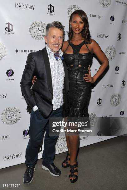 Simon Doonan Iman attend the Desitinatin IMAN Website Launch Party on September 7, 2012 in New York City.