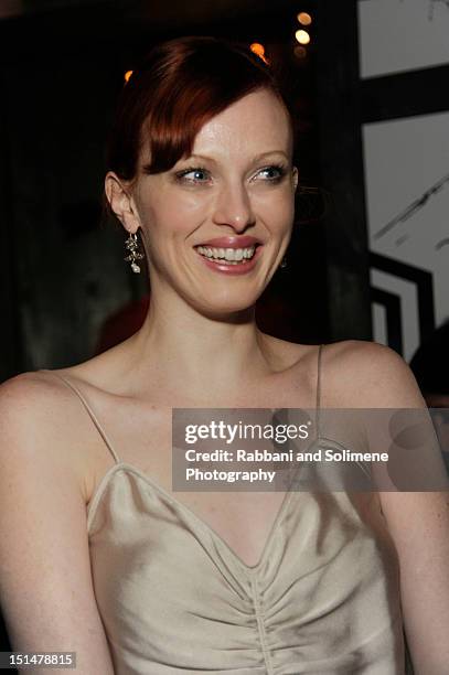 Karen Elson attends the Destination Iman Website Launch Party at Dream Downtown on September 7, 2012 in New York City.