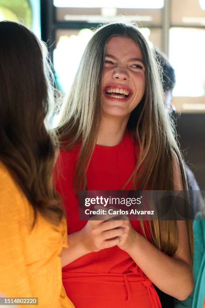 Princess Sofia of Spain attends a meeting-Workshop on Innovation, teamwork and creativity, with Spanish chef Ferran Adrià at the elBulli1846 in Roses...