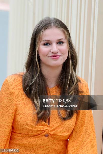 Crown Princess Leonor of Spain attends a meeting-Workshop on Innovation, teamwork and creativity, with Spanish chef Ferran Adrià at the elBulli1846...