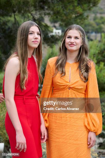 Crown Princess Leonor of Spain and Princess Sofia of Spain attend a meeting-Workshop on Innovation, teamwork and creativity, with Spanish chef Ferran...