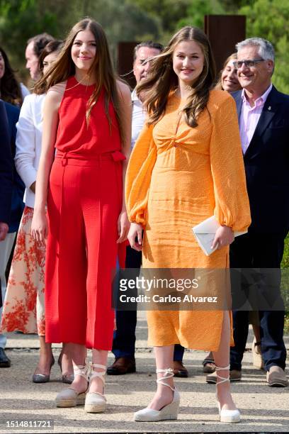 Crown Princess Leonor of Spain and Princess Sofia of Spain attend a meeting-Workshop on Innovation, teamwork and creativity, with Spanish chef Ferran...
