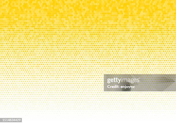 stockillustraties, clipart, cartoons en iconen met yellow abstract honeycomb hexagon texture - honey bee