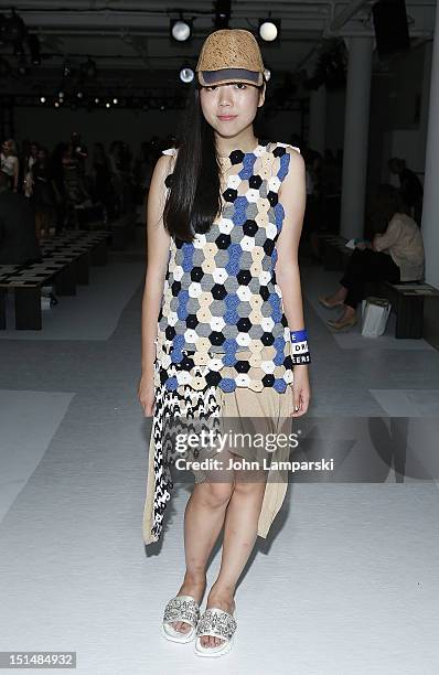 Susie Sav attends the Suno show during Spring 2013 Mercedes-Benz Fashion Week at Milk Studios on September 7, 2012 in New York City.