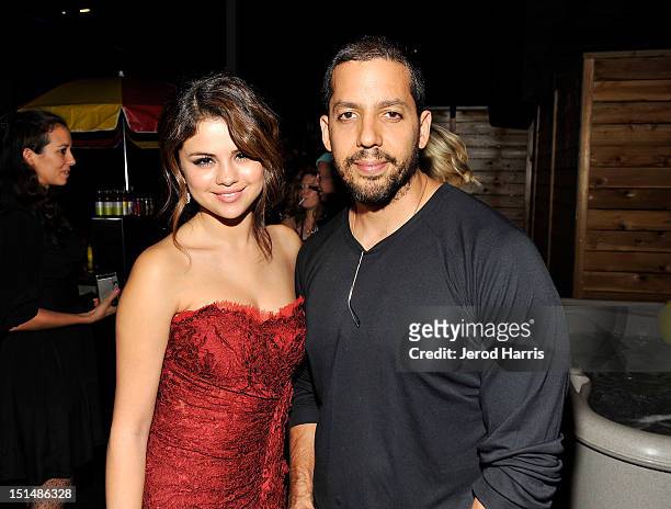 Actress Selena Gomez and Illusionist David Blaine attend the vitaminwater post party for the cast of "Spring Breakers" during the 2012 Toronto...