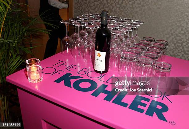 General view of the Kohler display at amfAR Cinema Against AIDS TIFF 2012 during the 2012 Toronto International Film Festival at Shangri-La Hotel on...