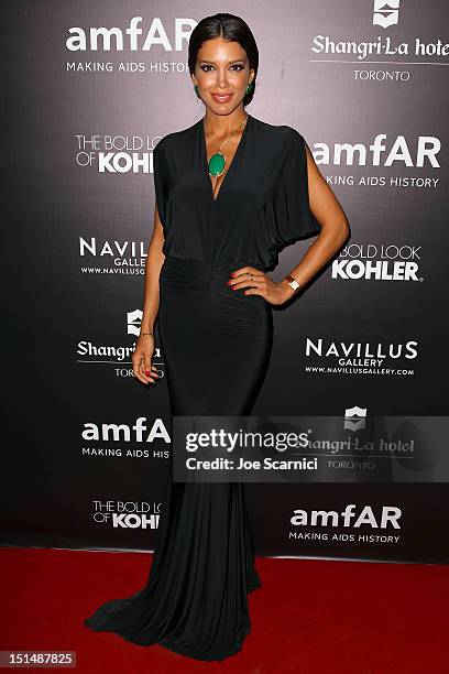 Sahar Biniaz, Miss Universe Canada 2012 attends amfAR Cinema Against AIDS TIFF 2012 during the 2012 Toronto International Film Festival at Shangri-La...