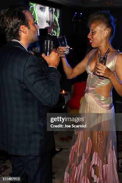 Model Stacey McKenzie attends amfAR Cinema Against AIDS TIFF 2012 during the 2012 Toronto International Film Festival at Shangri-La Hotel on...