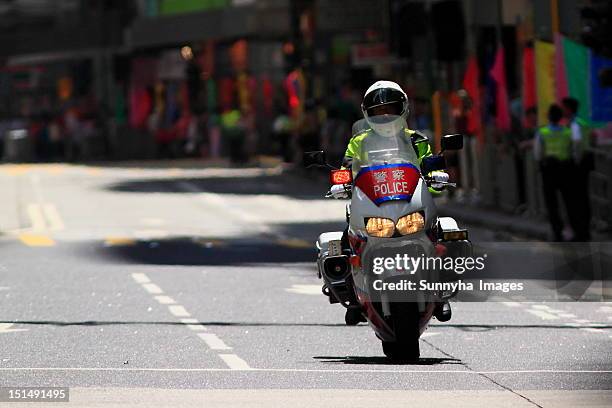 hong kong traffic police - traffic cop stock pictures, royalty-free photos & images