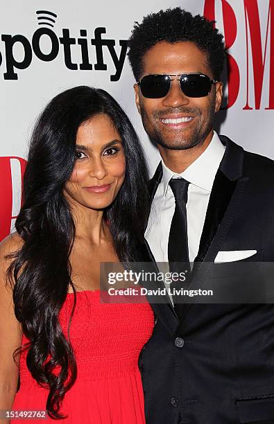 Singer Eric Benet and wife Manuela Testolini attends the 12th Annual BMI Urban Awards at the Saban Theatre on September 7, 2012 in Beverly Hills,...