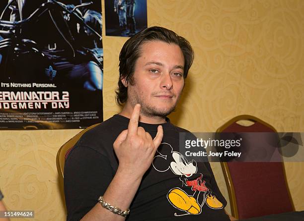 Actor Edward Furlong attends Horrorhound Weekend - Day 1 at Marriott Indianapolis on September 7, 2012 in Indianapolis, Indiana.