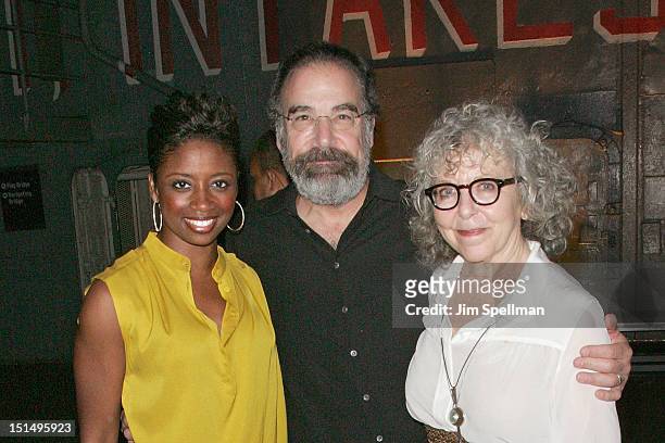 Actors Montego Glover, Mandy Patinkin and Kathryn Grody attend the after party for the Season 2 premiere of "Homeland" hosted by Time Warner Cable &...