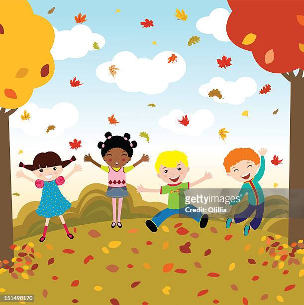 ilustraciones, imágenes clip art, dibujos animados e iconos de stock de illustration of group of happy children - parte del cuerpo humano