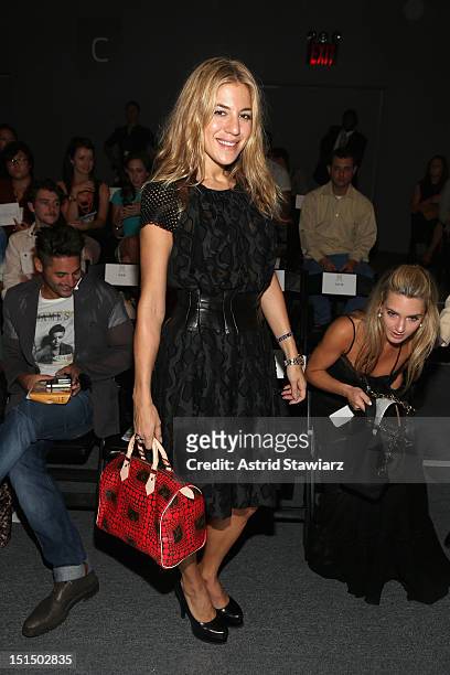 Editor at large for Nylon magazine, Dani Stahl attends the Ruffian Spring 2013 fashion show during Mercedes-Benz Fashion Week at The Studio, Lincoln...