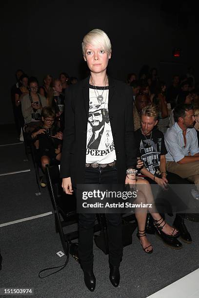 Style Director of Elle USA, Kate Lanphear attends the Ruffian Spring 2013 fashion show during Mercedes-Benz Fashion Week at The Studio, Lincoln...