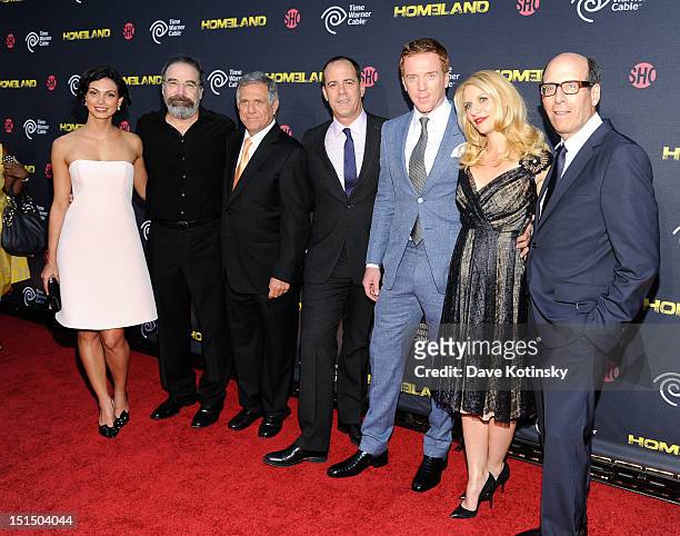 Actors Morena Baccarin, Mandy Patinkin, President and CEO CBS Television Les Moonves, President of Entertainment Showtime Networks David Nevins,...