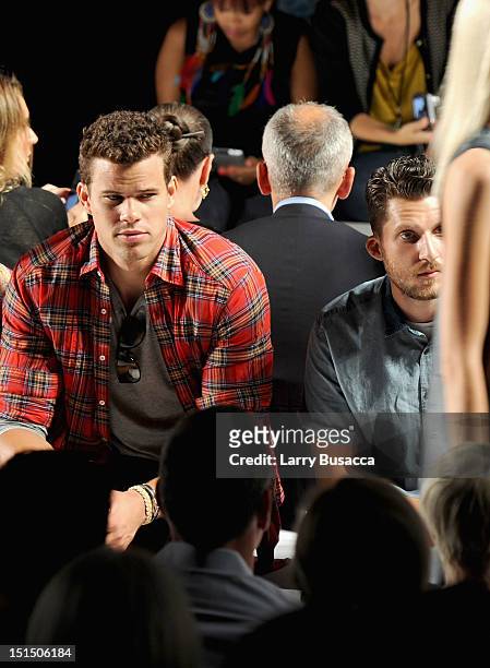 Player Kris Humphries attends the Lacoste Spring 2013 fashion show during Mercedes-Benz Fashion Week at The Theatre, Lincoln Center on September 8,...