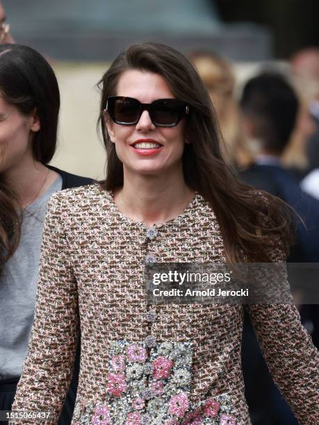 Charlotte Casiraghi attends the Chanel Haute Couture Fall/Winter 2023/2024 show as part of Paris Fashion Week on July 04, 2023 in Paris, France.