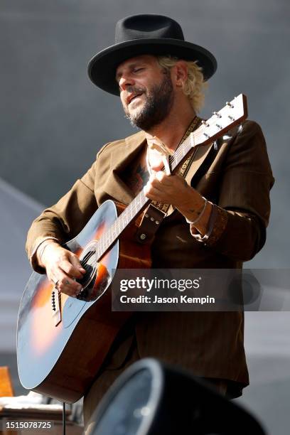 Langhorne Slim performs on stage during 2023 Let Freedom Sing! Music City on July 04, 2023 in Nashville, Tennessee.