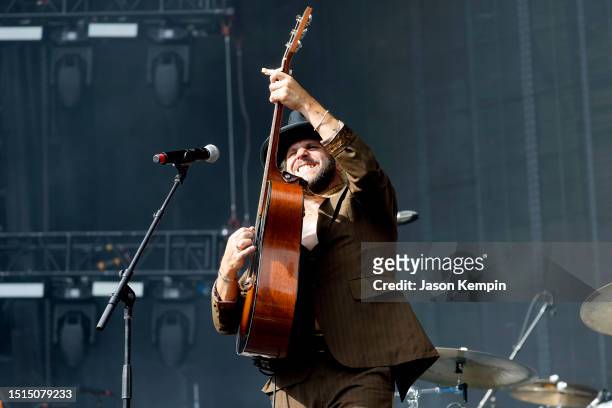 Langhorne Slim performs on stage during 2023 Let Freedom Sing! Music City on July 04, 2023 in Nashville, Tennessee.