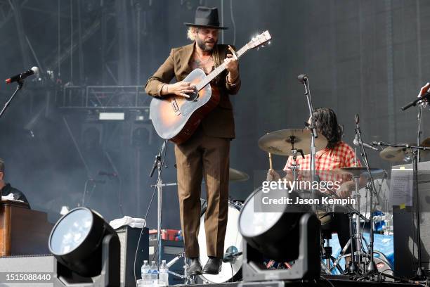 Langhorne Slim performs on stage during 2023 Let Freedom Sing! Music City on July 04, 2023 in Nashville, Tennessee.