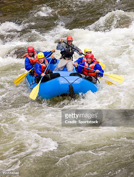 white water rafting in colorado - whitewater rafting stock pictures, royalty-free photos & images