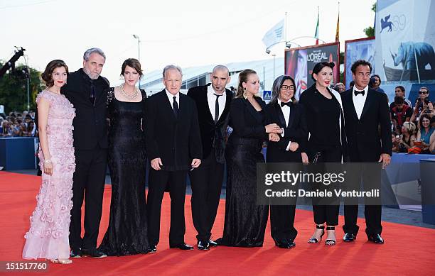 Jury members Laetitia Casta, Ari Folman, Ursula Meier, jury president Michael Mann and jury members Pablo Trapero, Samantha Morton, Peter Ho-Sun...