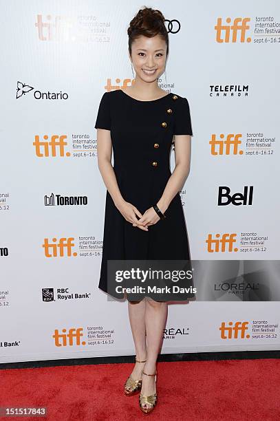 Aya Ueto attends the "Thermae Romae" premiere during the 2012 Toronto International Film Festival at Roy Thomson Hall on September 8, 2012 in...