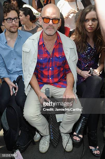 Michael Stipe attends the Edun show during Spring 2013 Mercedes-Benz Fashion Week at Skylight at Moynihan Station on September 8, 2012 in New York...