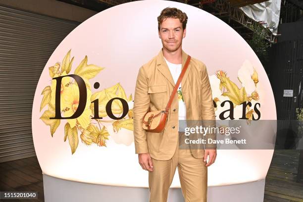 Will Poulter attends the Dior Tears pop-up launch party on July 8, 2023 in London, England.