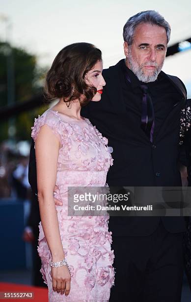 Jury members Laetitia Casta and Ari Folman attend Award Ceremony during The 69th Venice Film Festival at the Palazzo del Cinema on September 8, 2012...