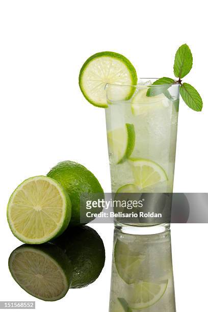 caipirinha with lime - cachaça stock pictures, royalty-free photos & images