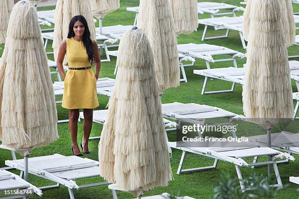 Actress Hafsia Herzi from the film 'Inheritance' poses during the 69th Venice Film Festival at the Venice Days on September 5, 2012 in Venice, Italy.