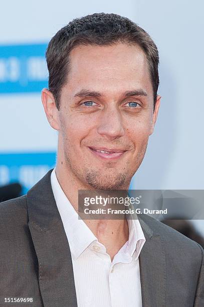 Fabien Marsaud arrives at the closing ceremony of the 38th Deauville American Film Festival on September 8, 2012 in Deauville, France.