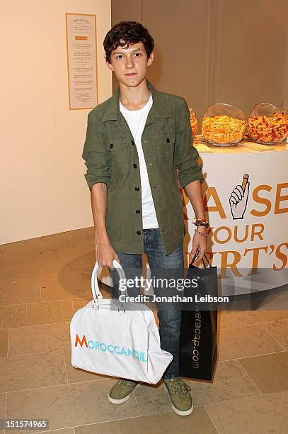 Actor Tom Holland at Variety Studio presented by Moroccanoil on Day 1 at Holt Renfrew, Toronto during the 2012 Toronto International Film Festival on...