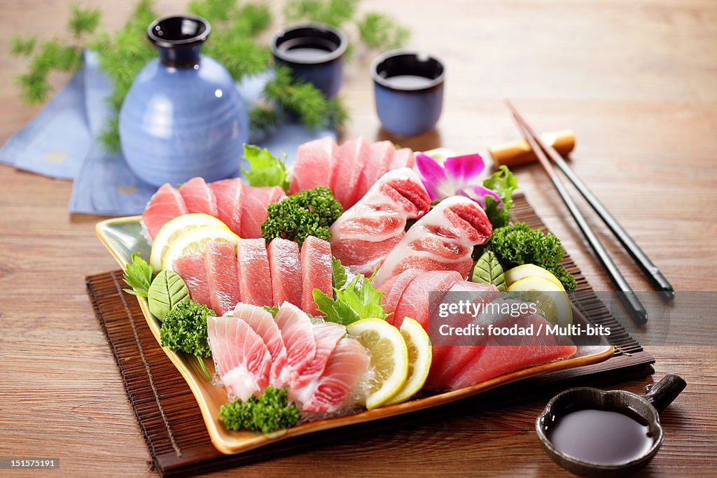 Sashimi platter, Tuna