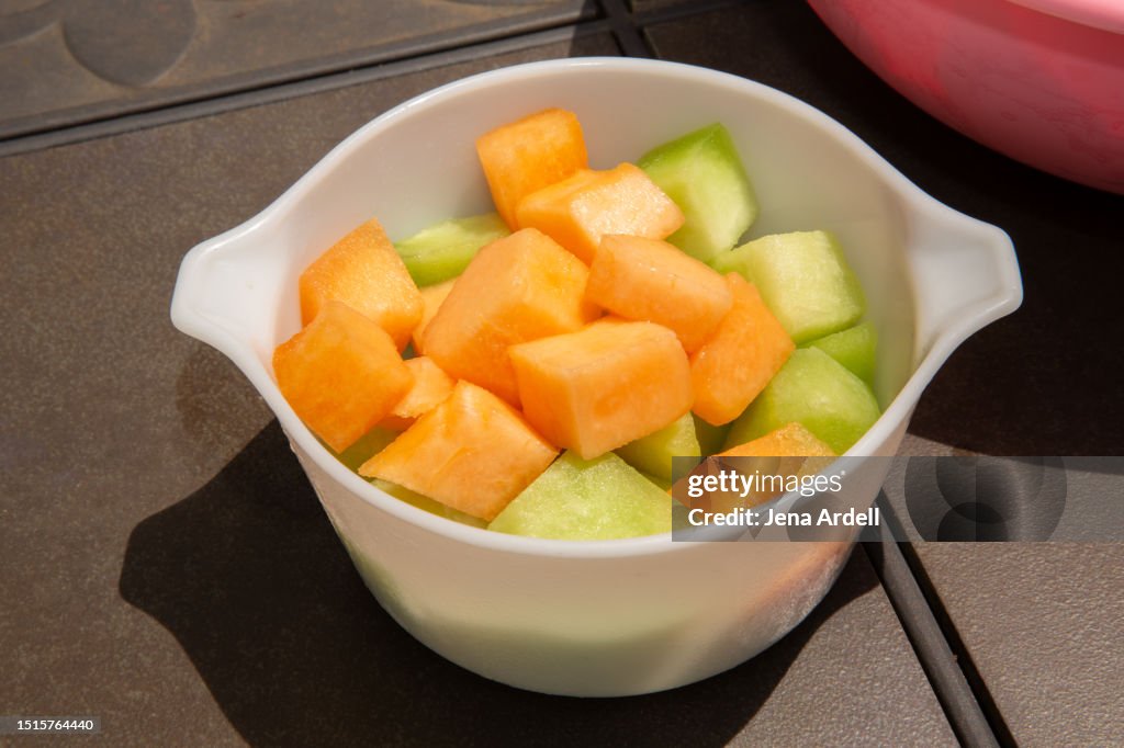 Honey Dew and Cantaloupe Melon, Summer Fruit, Fresh Fruit
