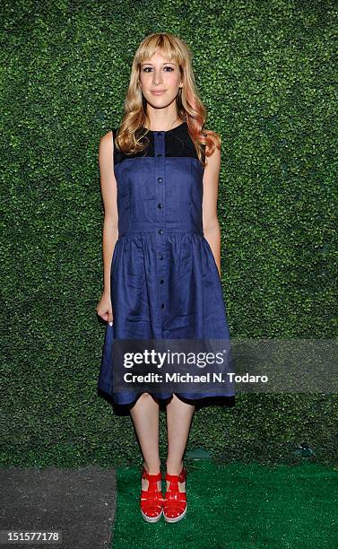 Rachel Antonoff attends the Rachel Antonoff presentation during Spring 2013 Mercedes-Benz Fashion Week at Drive In Studios on September 8, 2012 in...