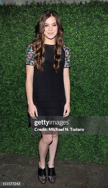 Hailee Steinfeld attends the Rachel Antonoff presentation during Spring 2013 Mercedes-Benz Fashion Week at Drive In Studios on September 8, 2012 in...