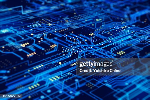 Futuristic circuit board Futuristic circuit board