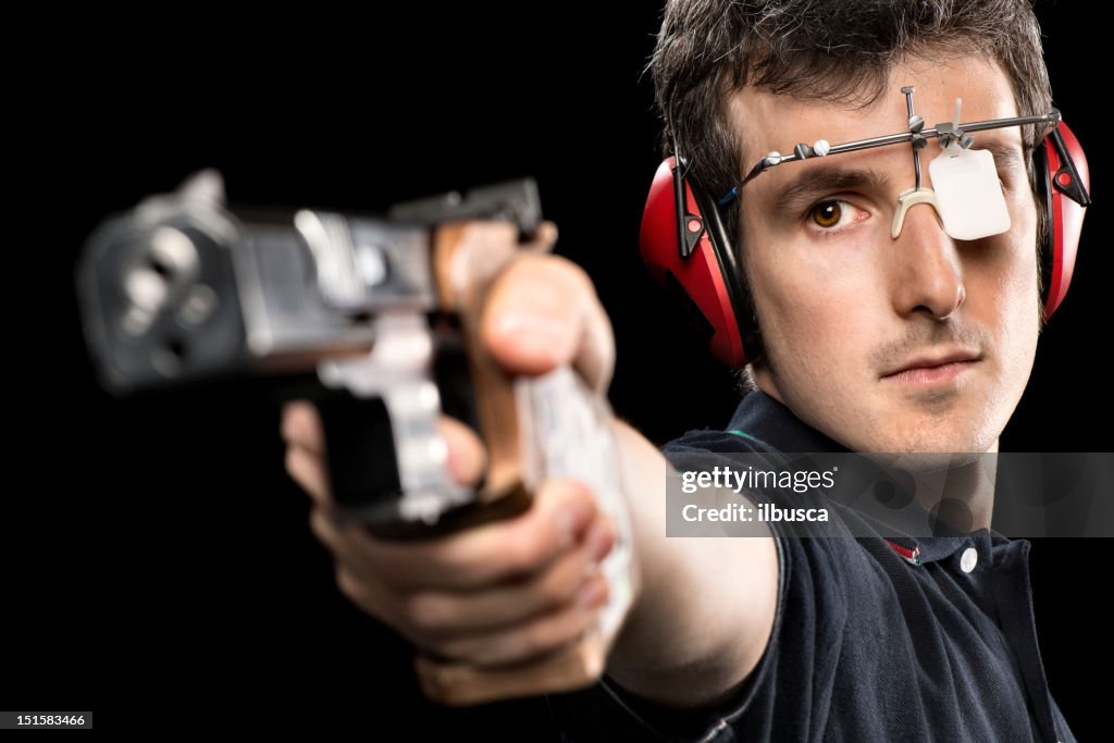 Target Shooting Athlete
