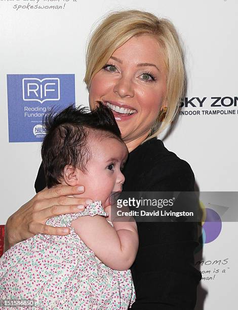 Actress Jennifer Aspen and daughter Charlotte Sofia O'Donnell attend the 2nd Annual Red CARpet event at SLS Hotel on September 8, 2012 in Beverly...