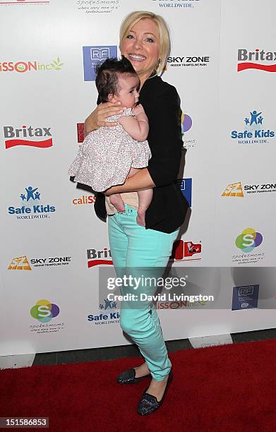 Actress Jennifer Aspen and daughter Charlotte Sofia O'Donnell attend the 2nd Annual Red CARpet event at SLS Hotel on September 8, 2012 in Beverly...