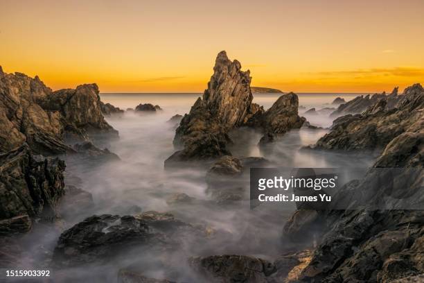 petrel cove beach sunset - bay adelaide stock pictures, royalty-free photos & images