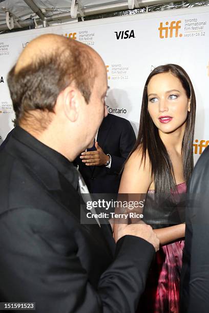 Actress Jennifer Lawrence attends the "Silver Linings Playbook" premiere during the 2012 Toronto International Film Festiva at Roy Thomson Halll on...