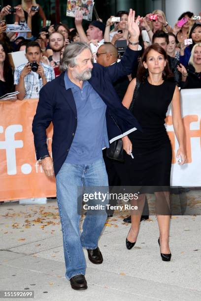 Actor Robert De Niro attends the "Silver Linings Playbook" premiere during the 2012 Toronto International Film Festiva at Roy Thomson Halll on...