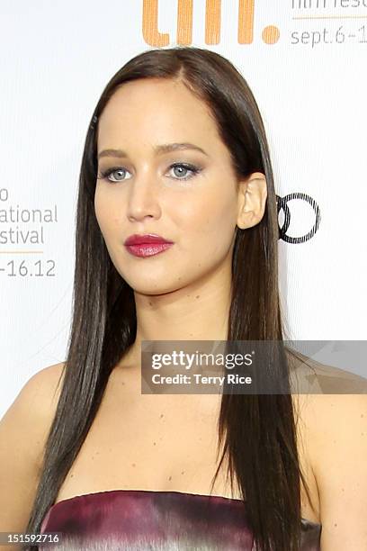 Actress Jennifer Lawrence attends the "Silver Linings Playbook" premiere during the 2012 Toronto International Film Festiva at Roy Thomson Halll on...