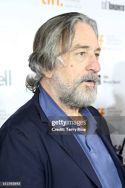 Actor Robert De Niro attends the "Silver Linings Playbook" premiere during the 2012 Toronto International Film Festiva at Roy Thomson Halll on...